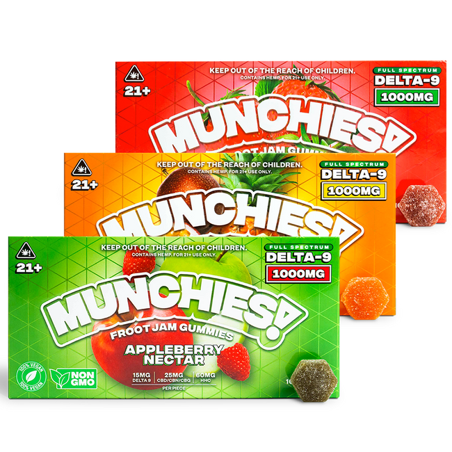 Delta Munchies 3000mg Delta-9 THC Froot Jam Gummies Bundle