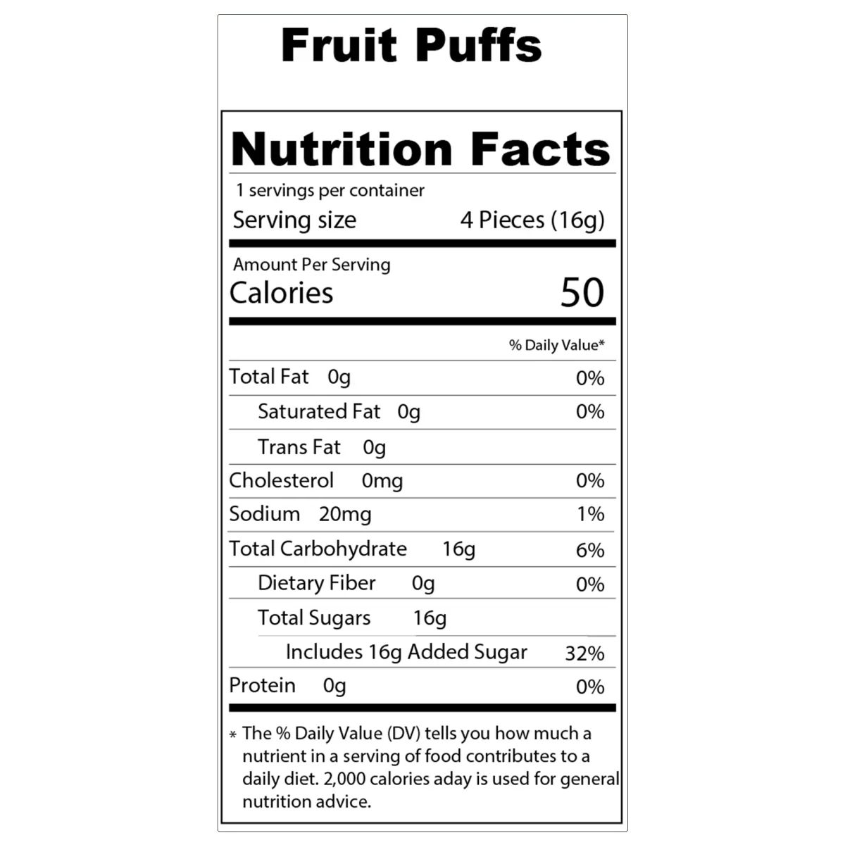 Mellow Fellow Fruit Puffs Freeze Dried Candy - Snack Size