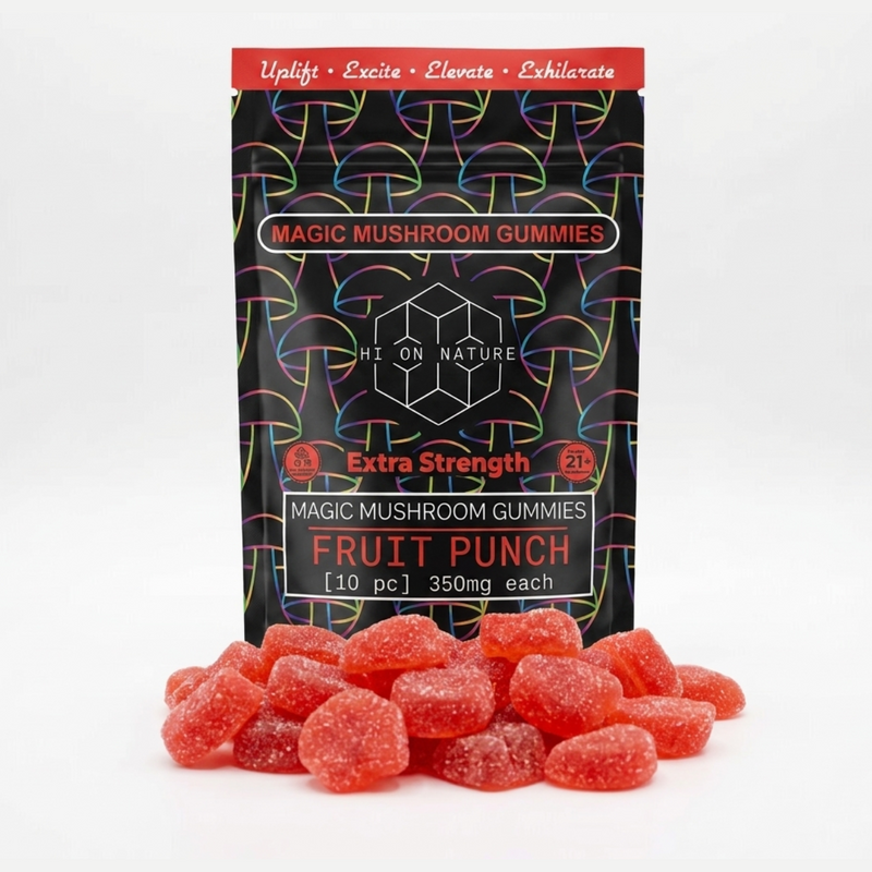 Hi on Nature Magic Mushroom * EXTRA STRENGTH Gummies * 10 Flavors Best Sales Price - Gummies