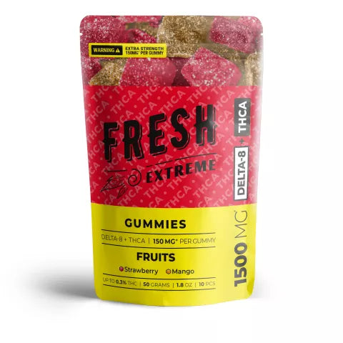 Fruits Gummies - THCA, D8 Blend - 1500mg - Fresh Best Sales Price - Gummies