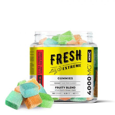 Fruity Blend Gummies - HHC - 4000MG - Fresh Extreme Best Sales Price - Gummies