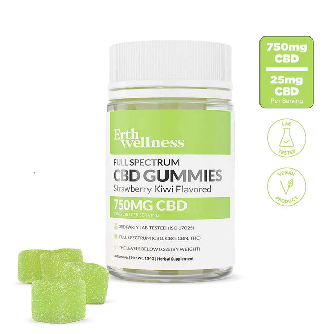 Erth Wellness | CBD + THC Gummies - 750mg Best Sales Price - Gummies