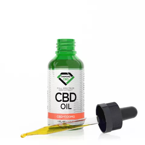 Full Spectrum CBD Oil - 1000mg - Diamond CBD Best Sales Price - Tincture Oil