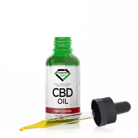 CBD Isolate Oil - 2500mg - Diamond CBD Best Sales Price - Tincture Oil