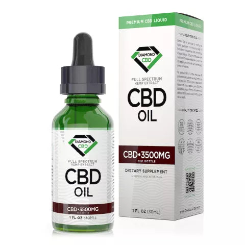 Full Spectrum CBD Oil - 3500mg - Diamond CBD Best Sales Price - Tincture Oil