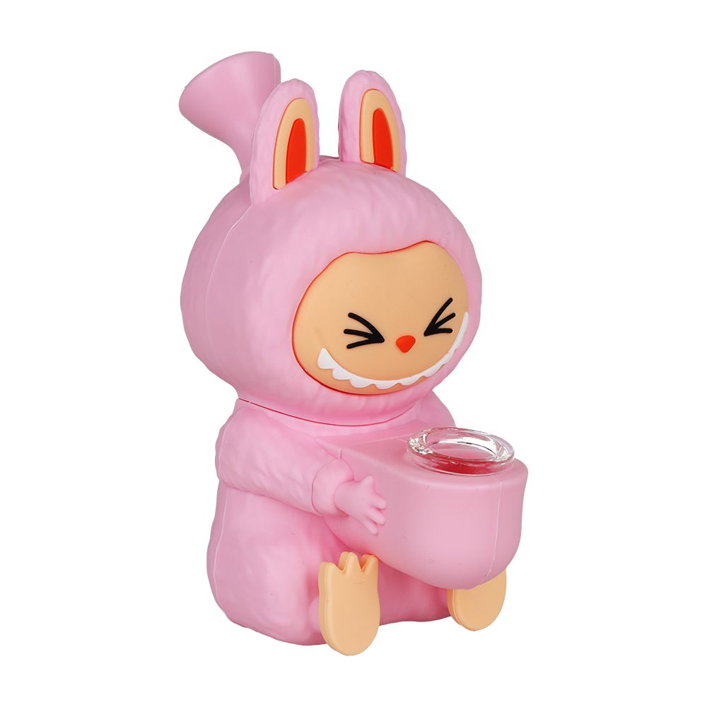 4 Pack Funny Animal Silicone Water Pipe 5.5"