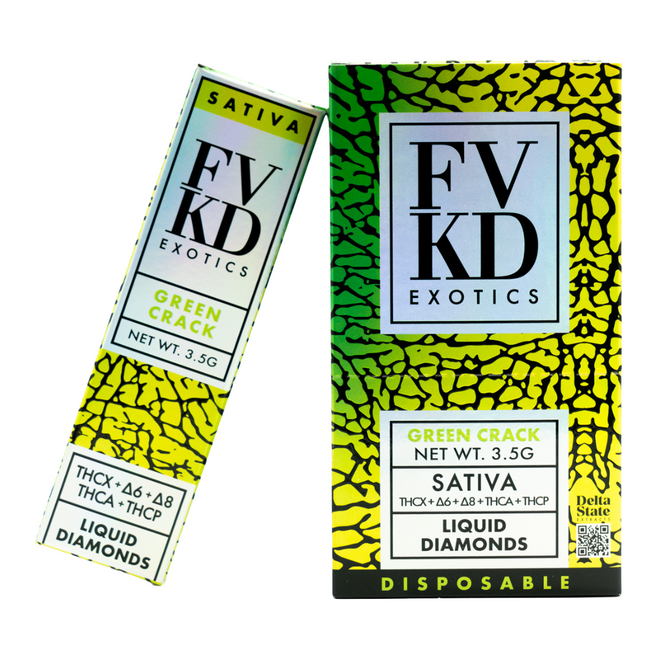 Green Grack FVKD Exotics THC-A Rosin Disposable 3.5G