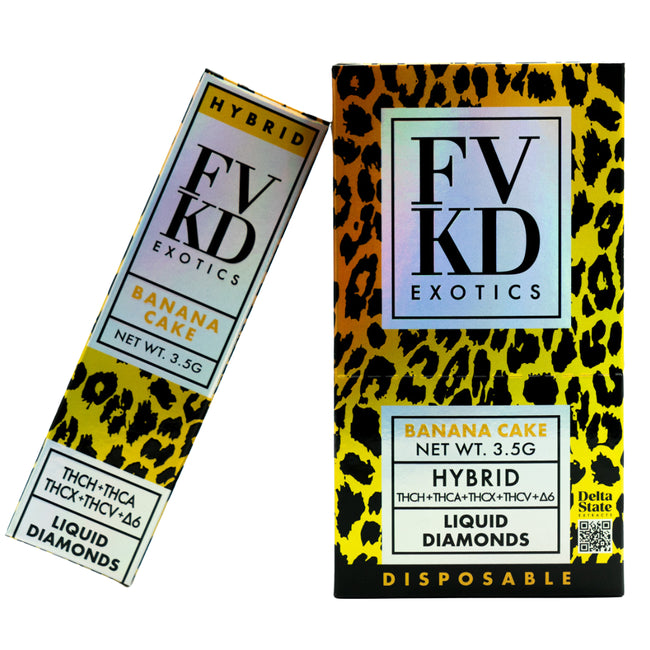 Banana Cake FVKD Exotics THC-A Rosin Disposable 3.5G Best Sales Price - Vape Pens