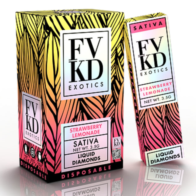 Strawberry Lemonade FVKD Exotics THC-A Rosin Disposable 3.5G Best Sales Price - Vape Pens