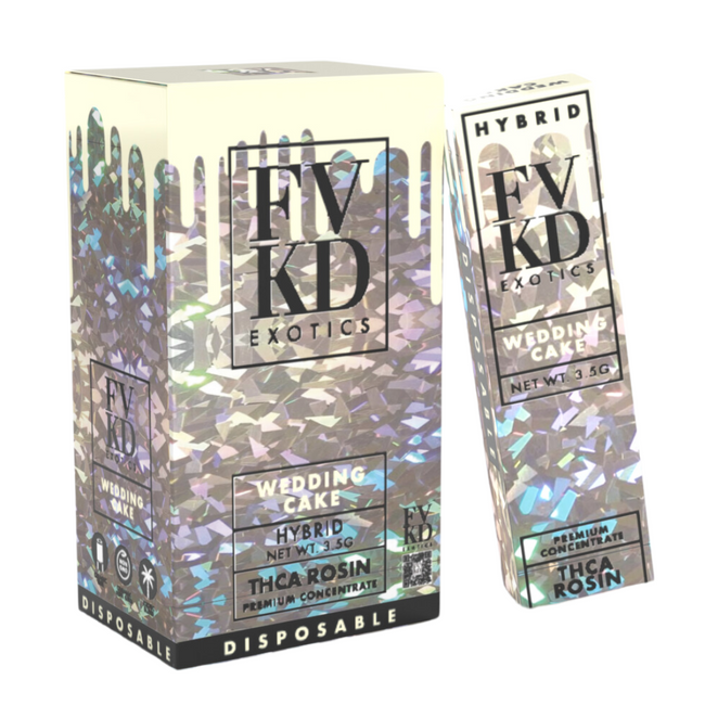 Wedding Cake FVKD Exotics THC-A Rosin Disposable 3.5G Best Sales Price - Vape Pens