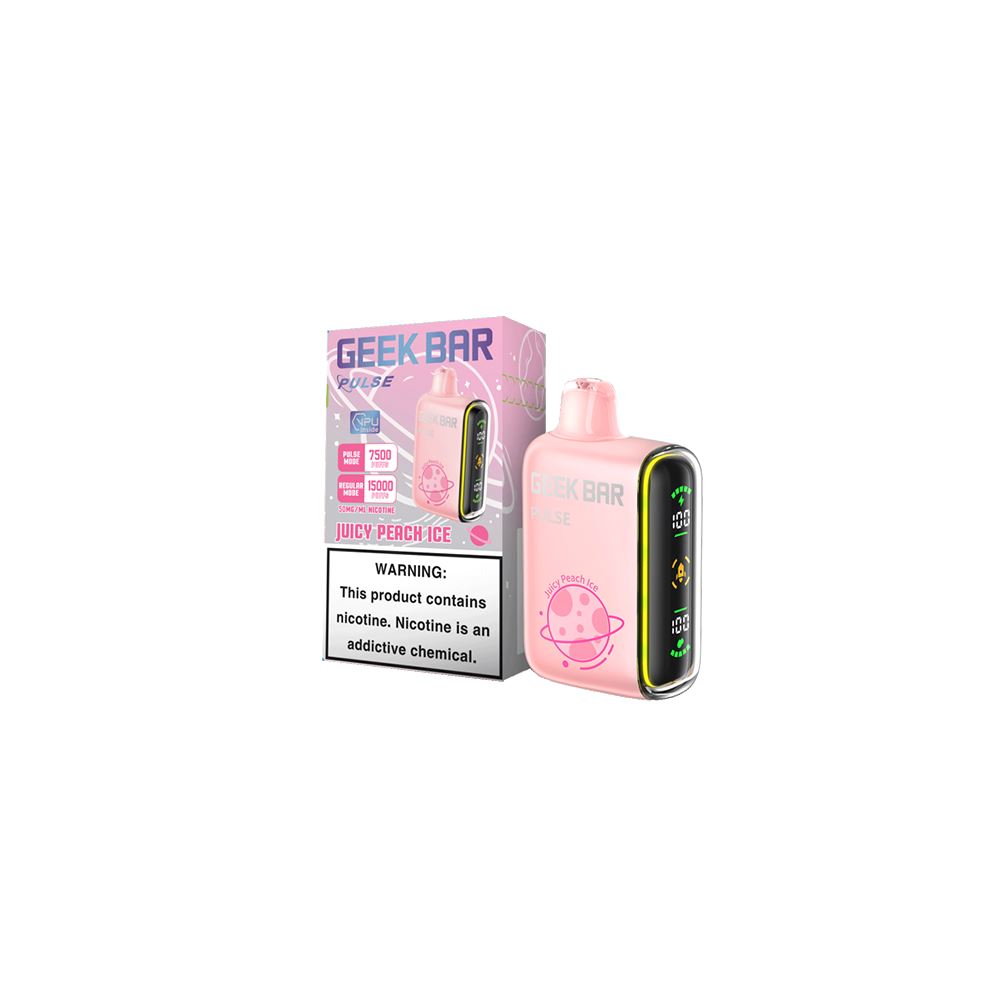 Geek Bar Pulse Disposable 15000 Puffs Juicy Peach Ice Flavor – TenVape