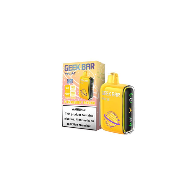 Geek Bar Pulse Disposable 15000 Puffs Strawberry Banana Flavor Best Sales Price - Disposables