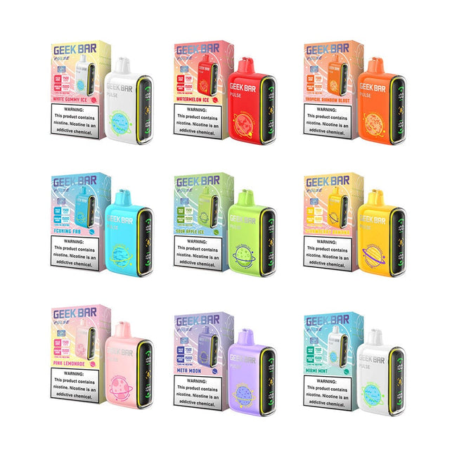 Geek Bar Pulse Disposable 15000 Puffs White Gummy Ice Flavor Best Sales Price - Disposables