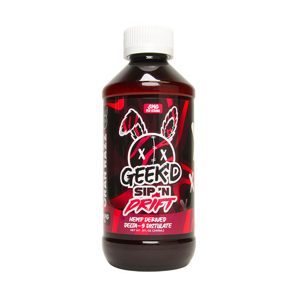 GEEK'D Sip 'N Drift Delta 9 Syrup (800mg) Best Sales Price - Edibles