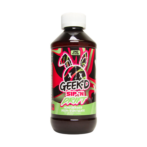 GEEK'D Sip 'N Drift Delta 9 Syrup (800mg) Best Sales Price - Edibles