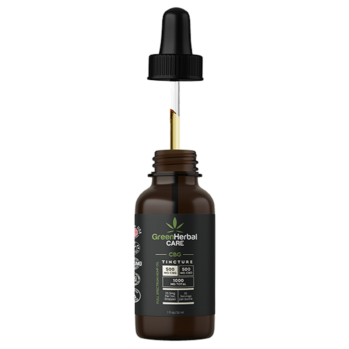 Green Herbal Care GHC Full Spectrum CBG/CBD Oil Best Sales Price - Tincture Oil