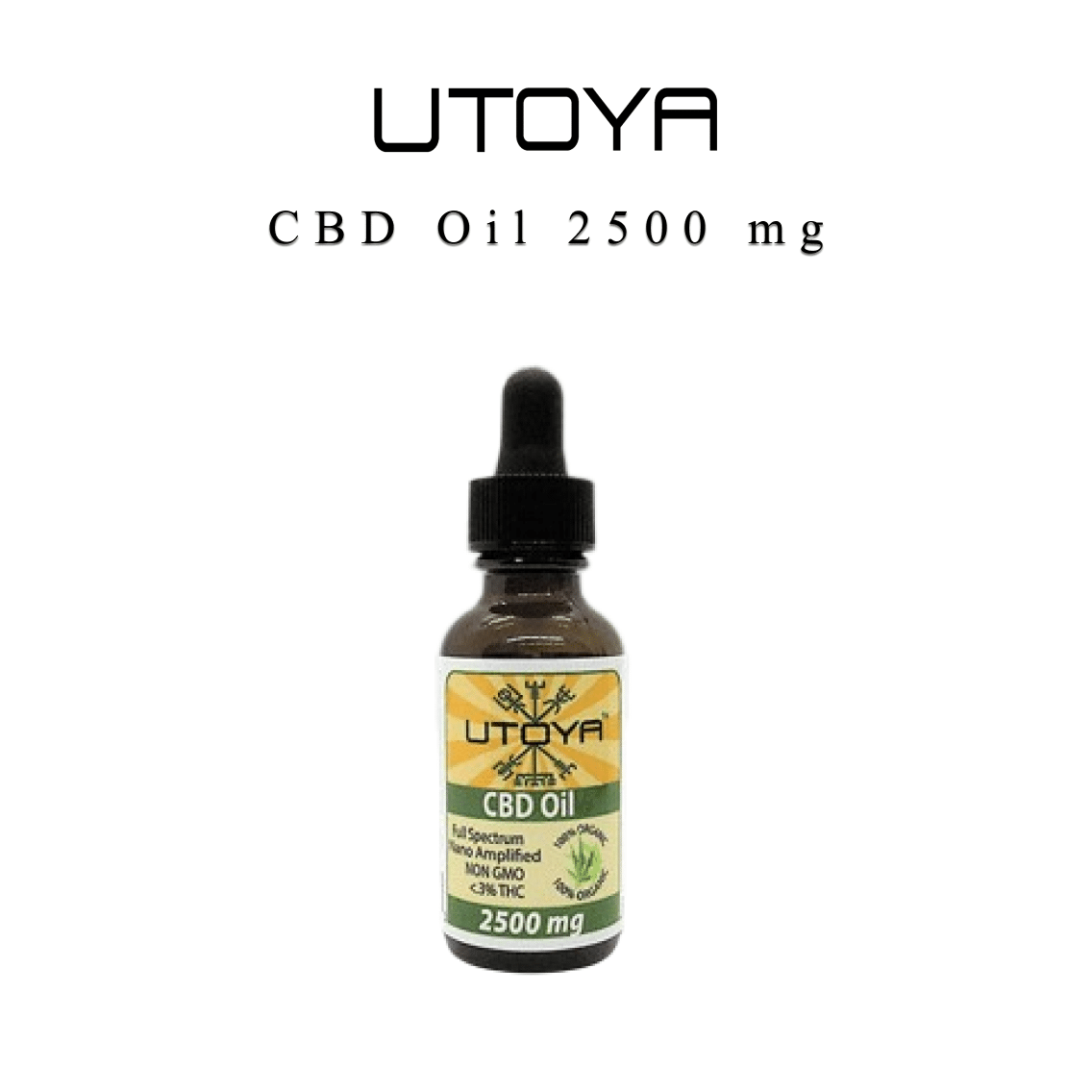 Utoya | Nano Amplified CBD Tincture 1500mg - 7500mg Best Sales Price - Tincture Oil