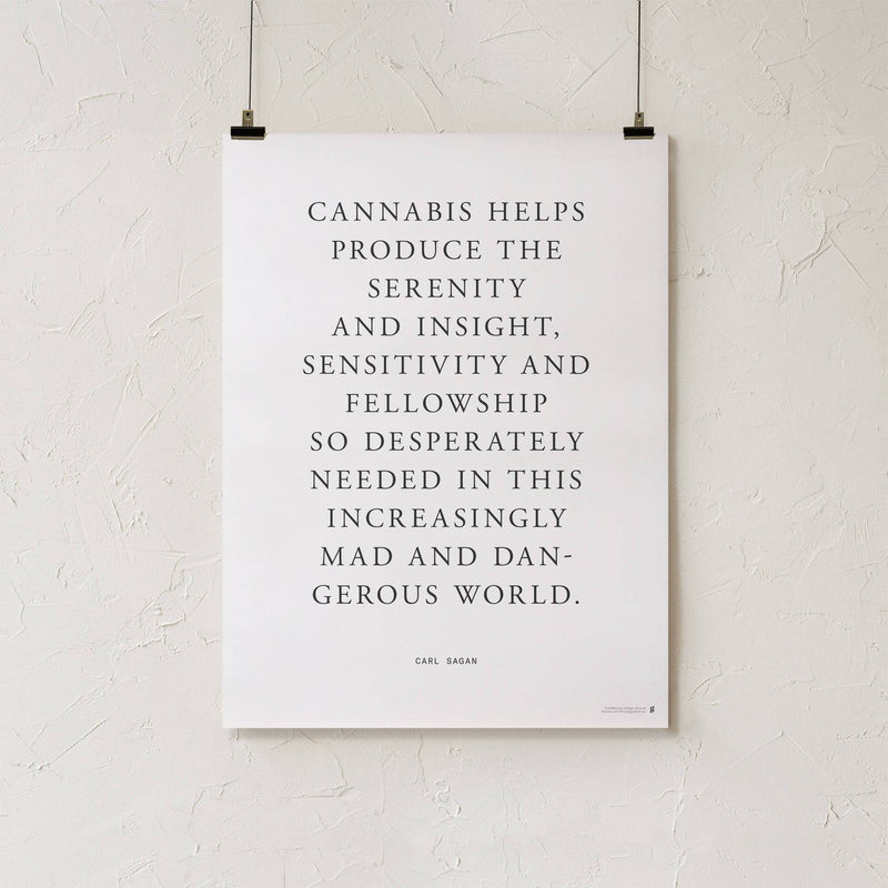 GoldLeaf Carl Sagan Quote Art Print Best Sales Price - Art Prints