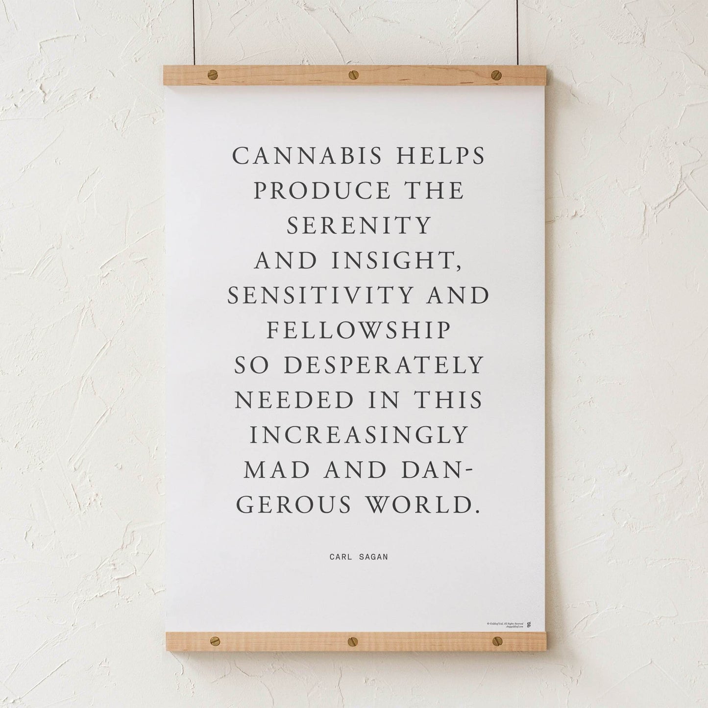 GoldLeaf Carl Sagan Quote Art Print Best Sales Price - Art Prints