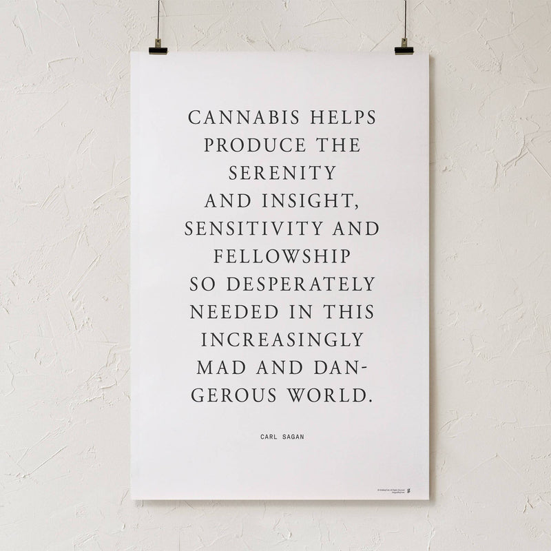 GoldLeaf Carl Sagan Quote Art Print Best Sales Price - Art Prints