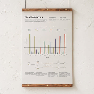 GoldLeaf Decarboxylation Infographic Print Best Sales Price - Art Prints