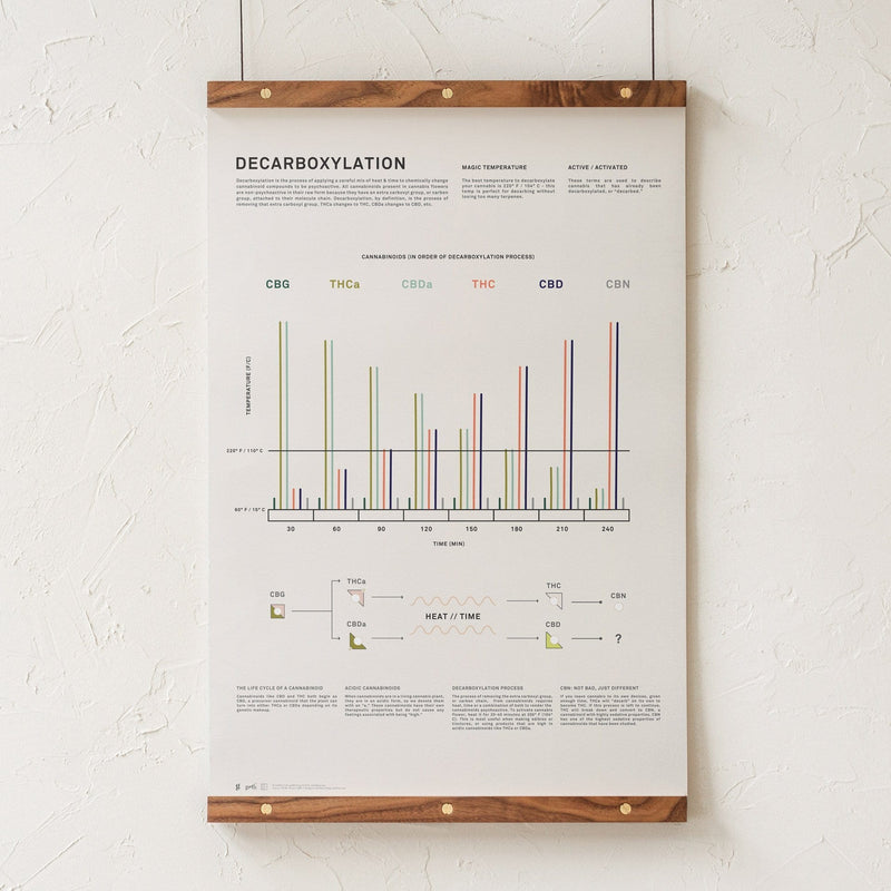 GoldLeaf Decarboxylation Infographic Print Best Sales Price - Art Prints