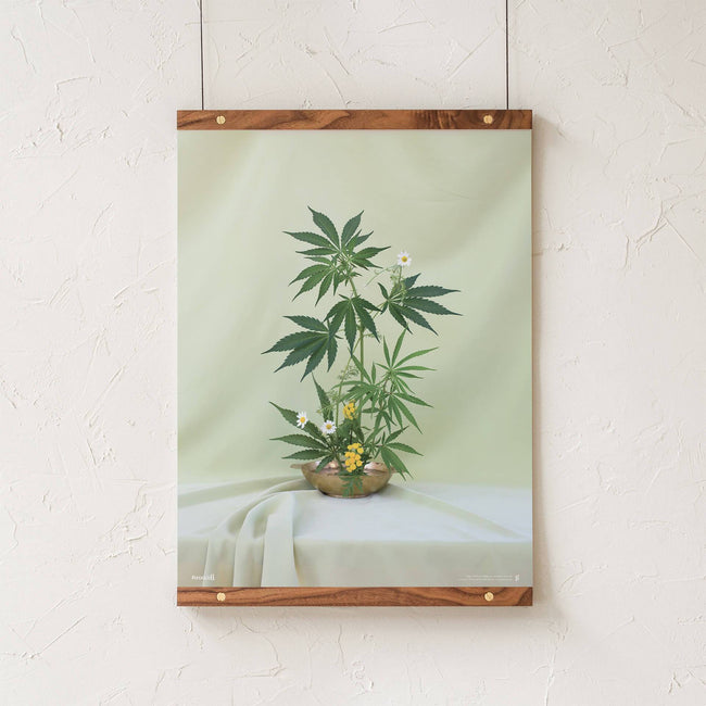 GoldLeaf Green Ikebana Art Print Best Sales Price - Art Prints
