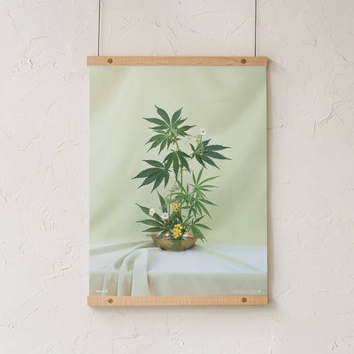 GoldLeaf Green Ikebana Art Print Best Sales Price - Art Prints