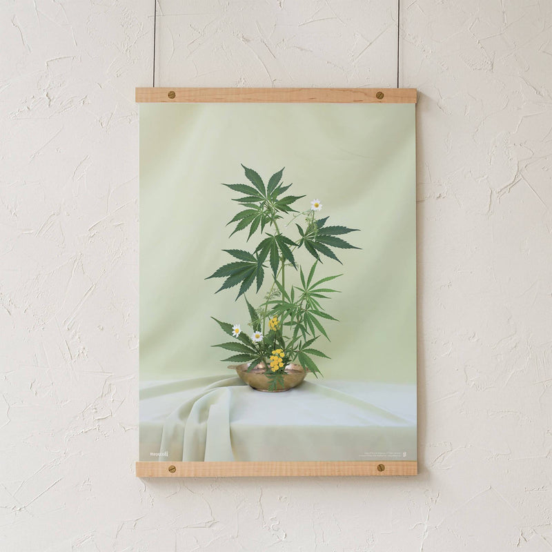 GoldLeaf Green Ikebana Art Print Best Sales Price - Art Prints