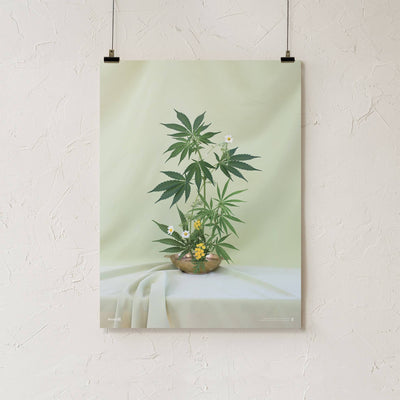 GoldLeaf Green Ikebana Art Print Best Sales Price - Art Prints
