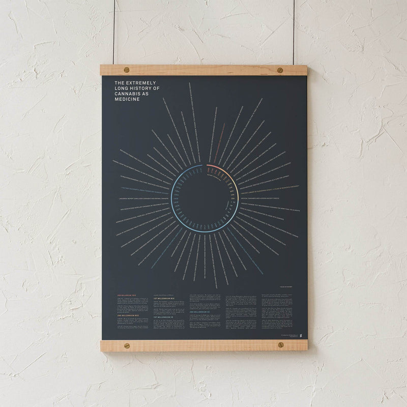 GoldLeaf History of Cannabis as Medicine Print Best Sales Price - Art Prints