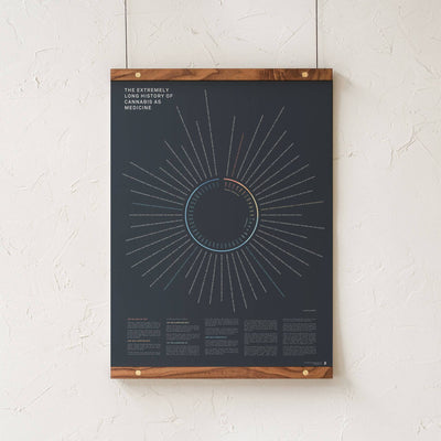 GoldLeaf History of Cannabis as Medicine Print Best Sales Price - Art Prints