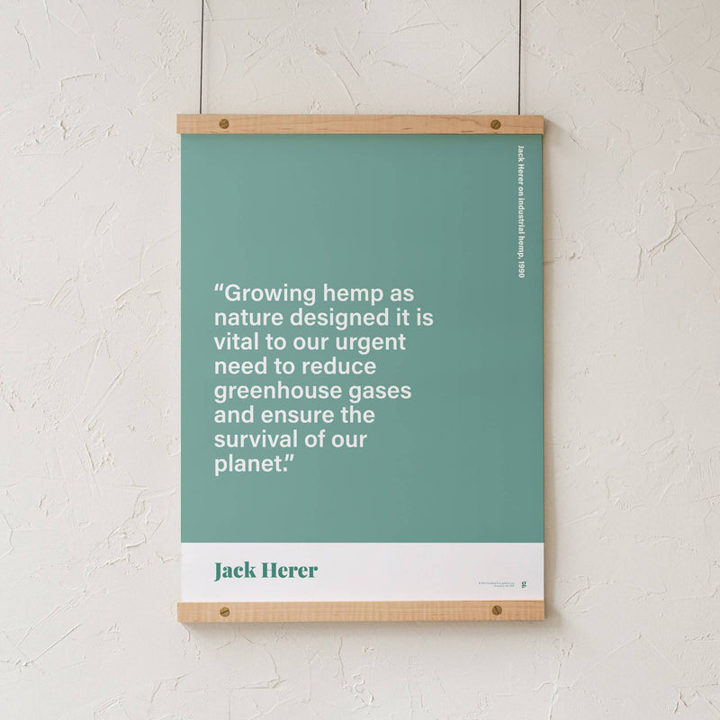 GoldLeaf Jack Herer Quote Print Best Sales Price - Art Prints