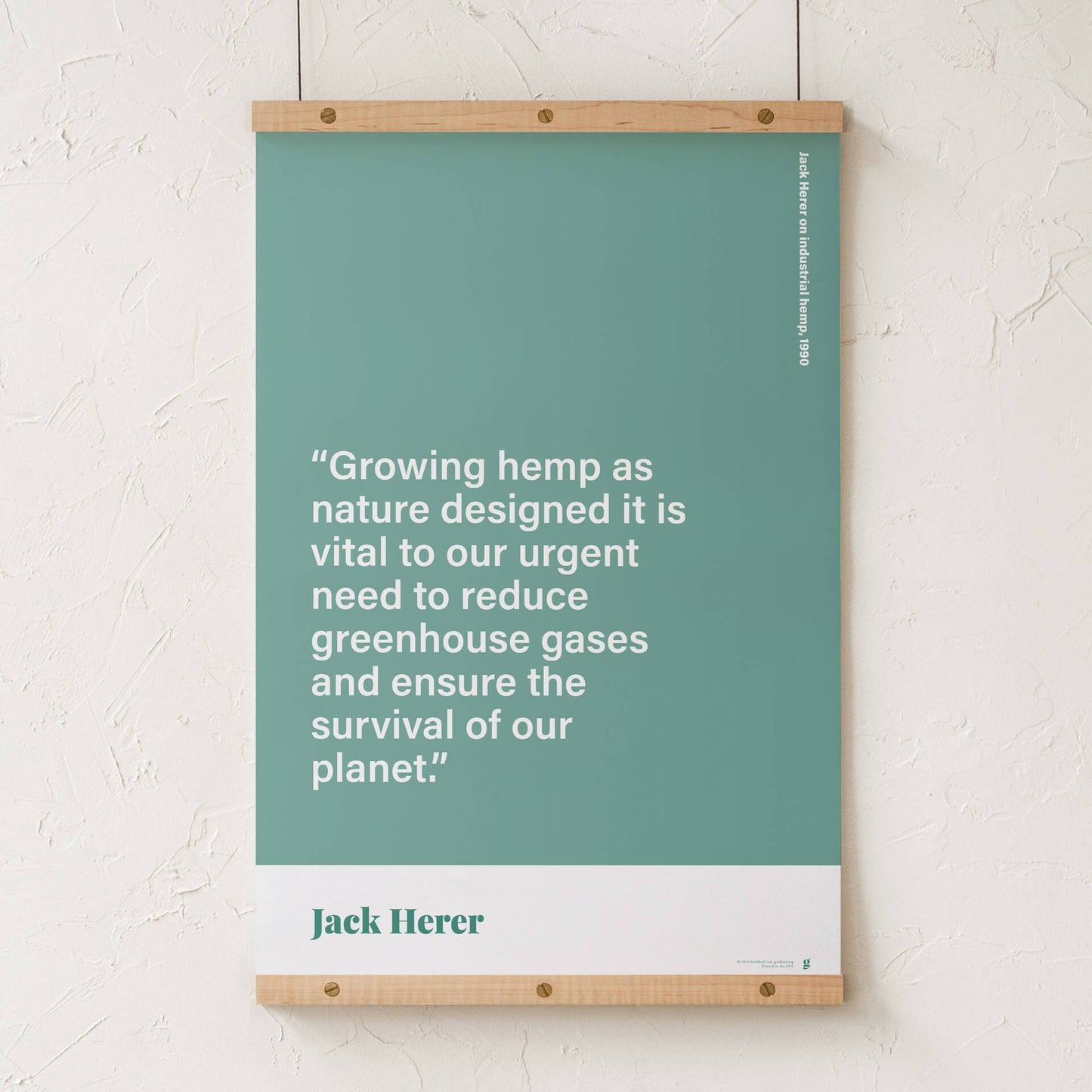 GoldLeaf Jack Herer Quote Print Best Sales Price - Art Prints