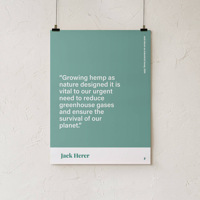 GoldLeaf Jack Herer Quote Print Best Sales Price - Art Prints