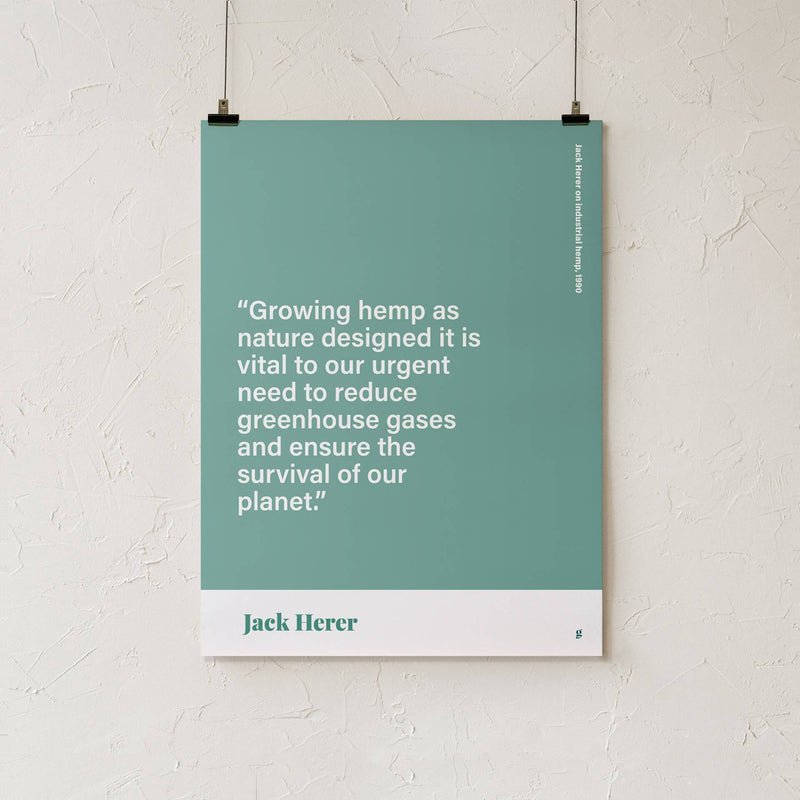 GoldLeaf Jack Herer Quote Print Best Sales Price - Art Prints