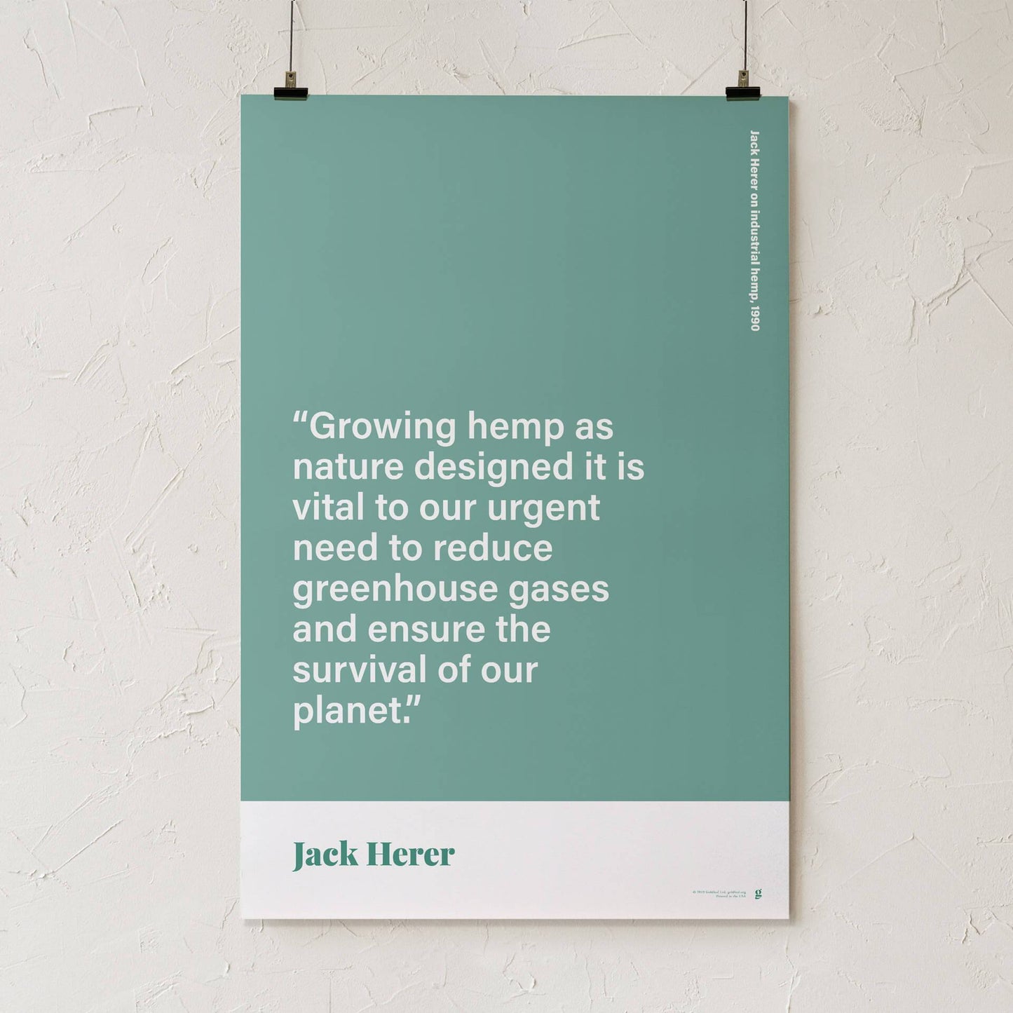 GoldLeaf Jack Herer Quote Print Best Sales Price - Art Prints
