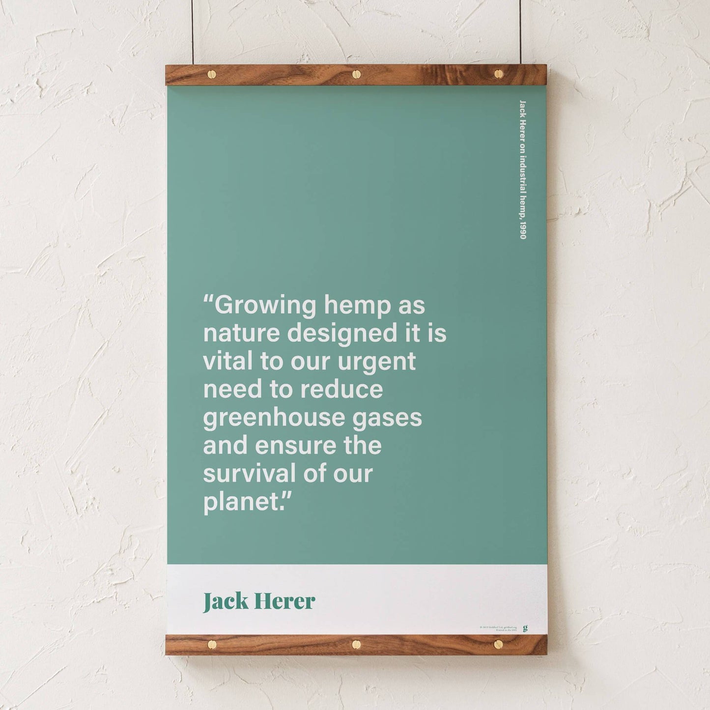 GoldLeaf Jack Herer Quote Print Best Sales Price - Art Prints