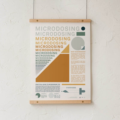 GoldLeaf Microdosing Cannabis Infographic Print Best Sales Price - Art Prints
