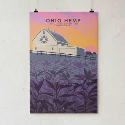 GoldLeaf Ohio Hemp Art Print Best Sales Price - Art Prints