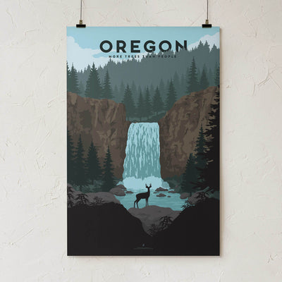 GoldLeaf Oregon Cannabis Travel Art Print Best Sales Price - Art Prints