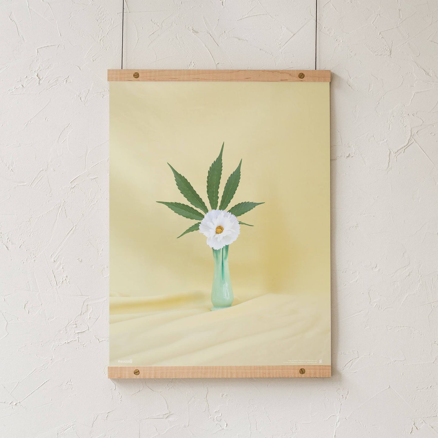 GoldLeaf Yellow Ikebana Art Print Best Sales Price - Art Prints