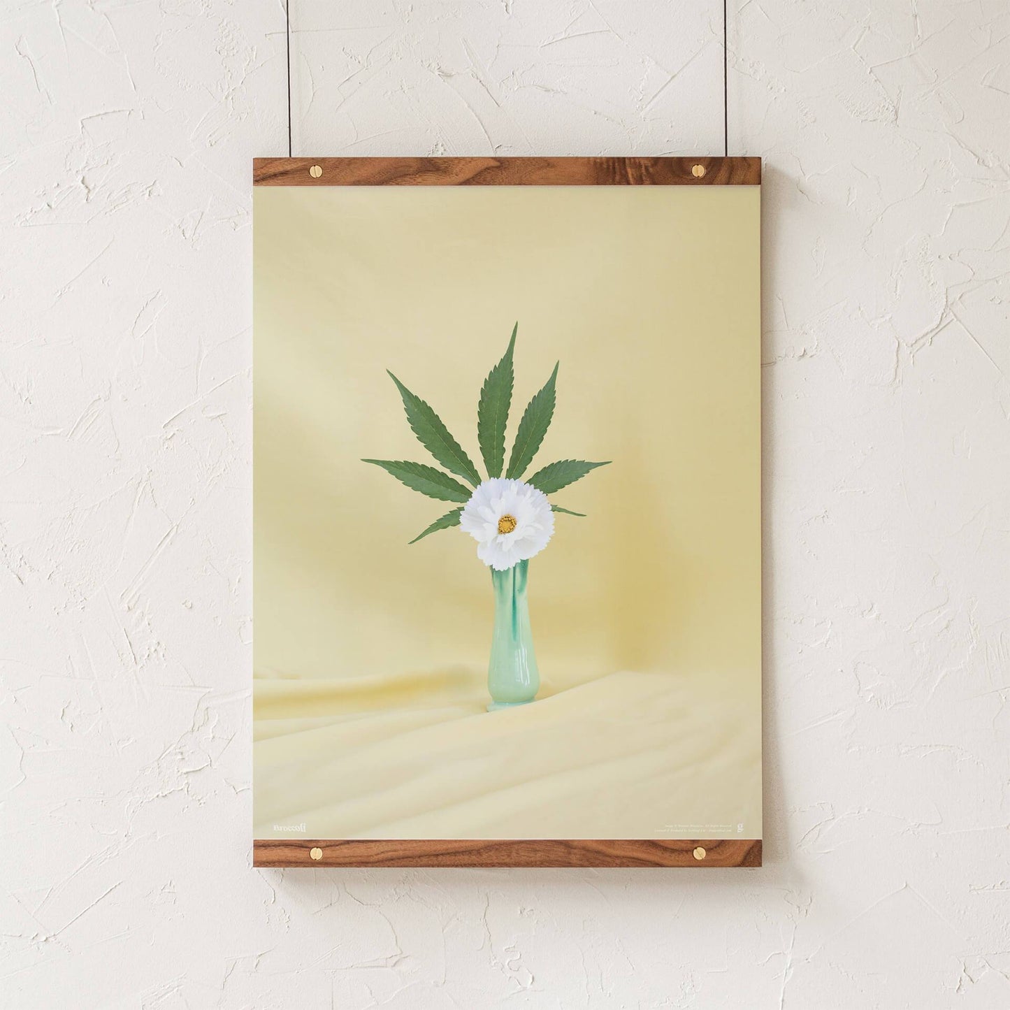 GoldLeaf Yellow Ikebana Art Print Best Sales Price - Art Prints