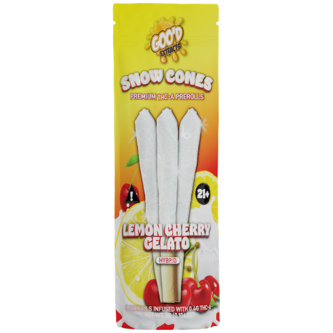 Goo’d Extracts THC-A Snow Cones 3G | 3ct Best Sales Price - Pre-Rolls