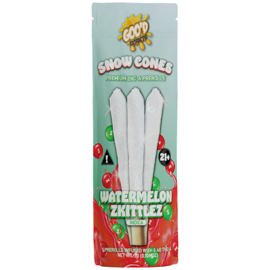 Goo’d Extracts THC-A Snow Cones 3G | 3ct Best Sales Price - Pre-Rolls