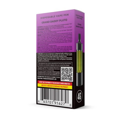 Grand Daddy Pluto Disposable - D8 Blend - 3600MG - Fresh Best Sales Price - Vape Pens