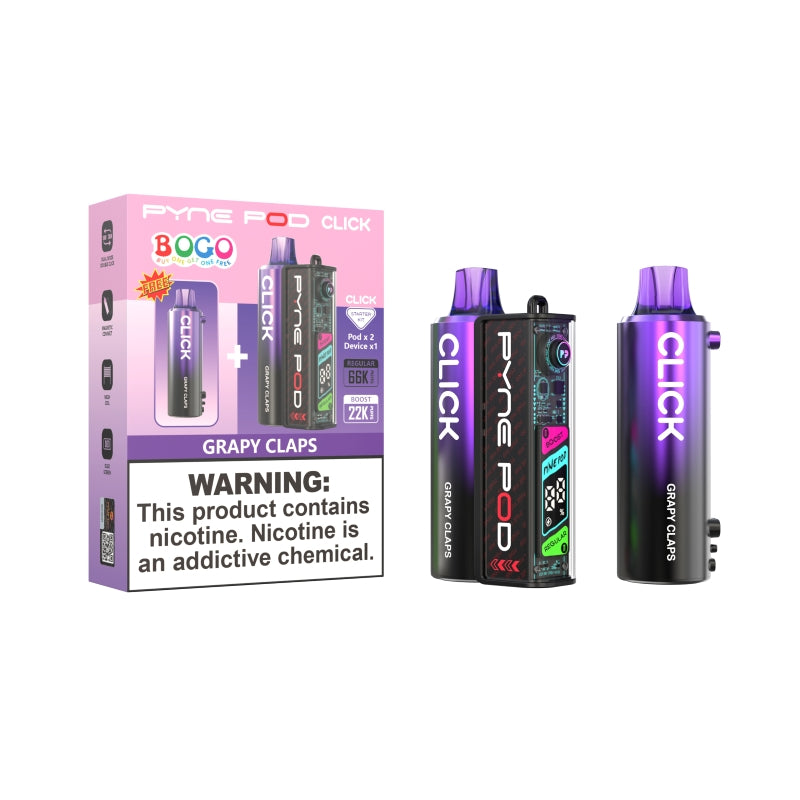 Pyne Pod Click 66K Disposable Vape Starter Kit 5% (66000 puffs)