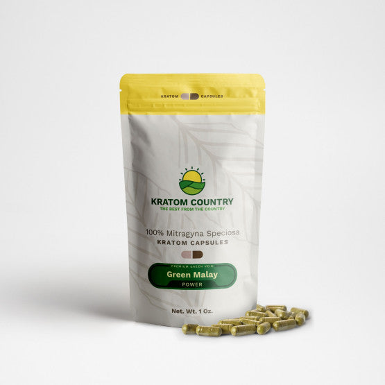 Kratom Country Green Malay Kratom Capsules