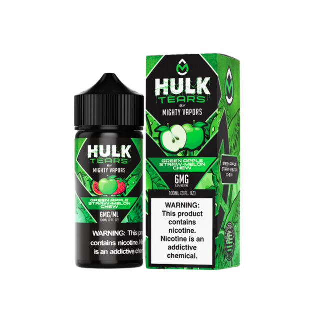 Green Apple Hulk Tears By Mighty Vapors E-Liquid (100ml) Best Sales Price - Disposables