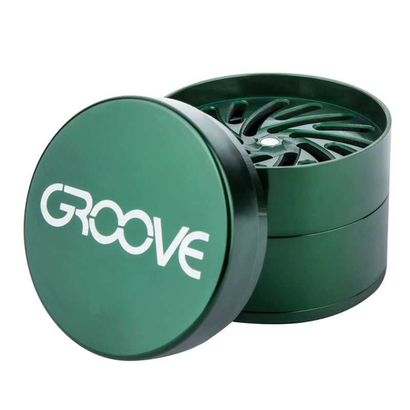 Aerospaced Groove 4-Piece Aluminum Grinders